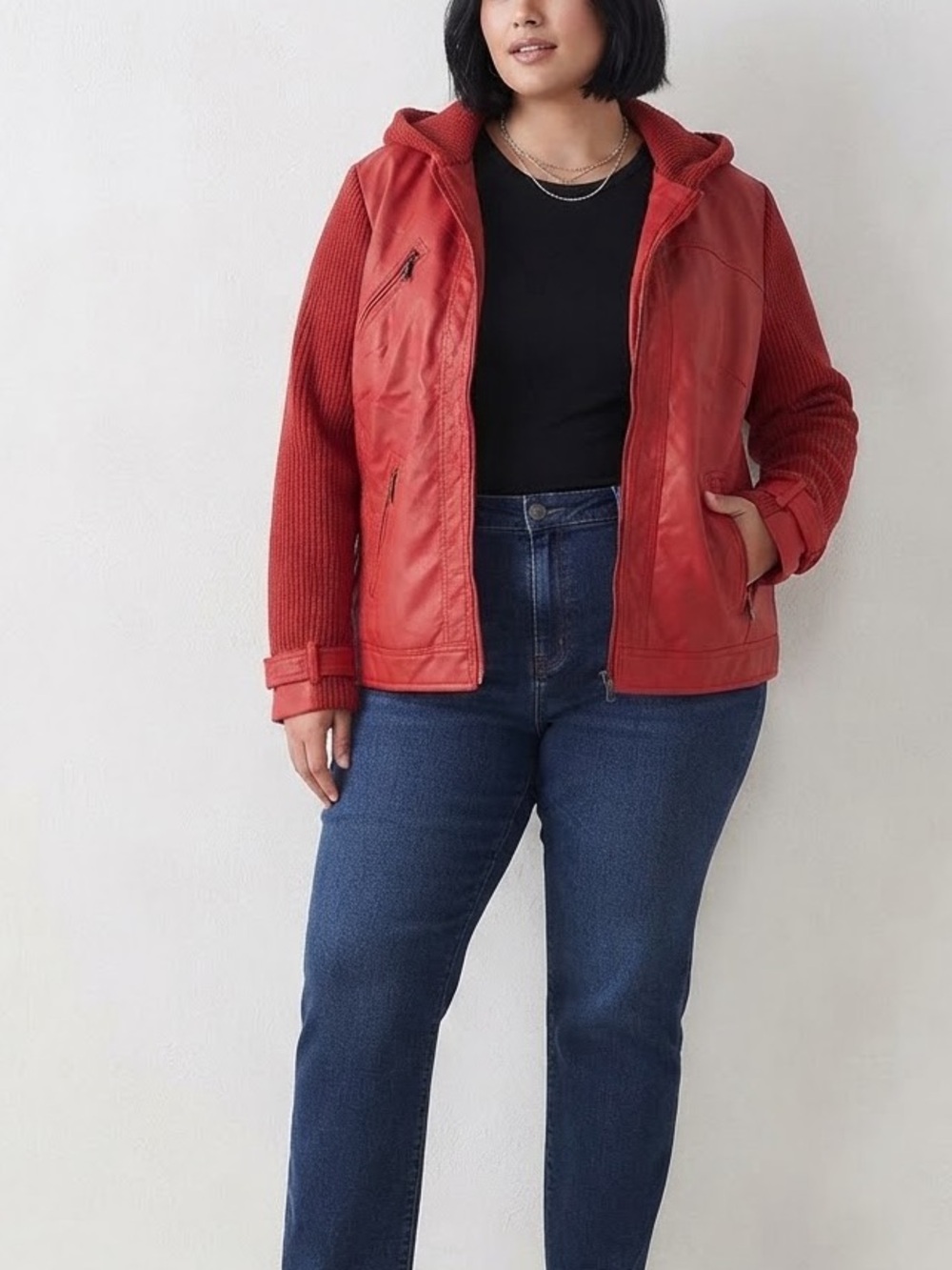 therapy Red Hooded Puffer Jacket